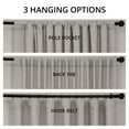 thumbnail image 6 of Clay Faux Linen Extra Wide Room Darkening Curtain (1 Panel), Clay, 100W X 120L, 6 of 12