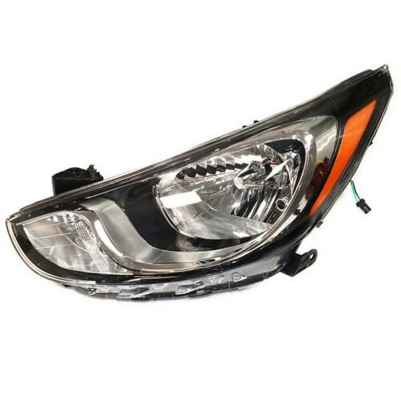 Left Halogen Headlight Headlamp Driver Side For Hyundai Accent 2012 2013 2014