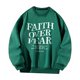 thumbnail image 3 of Sudadera con cuello redondo para mujer, ropa de gimnasio de invierno para mujer para salir a hacer ejercicio Verde, 3 of 7