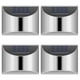 thumbnail image 3 of Kuymtek 10pc blanco cálido 4 LED luces solares lámpara de escalera de pared impermeable para seguridad, 3 of 7