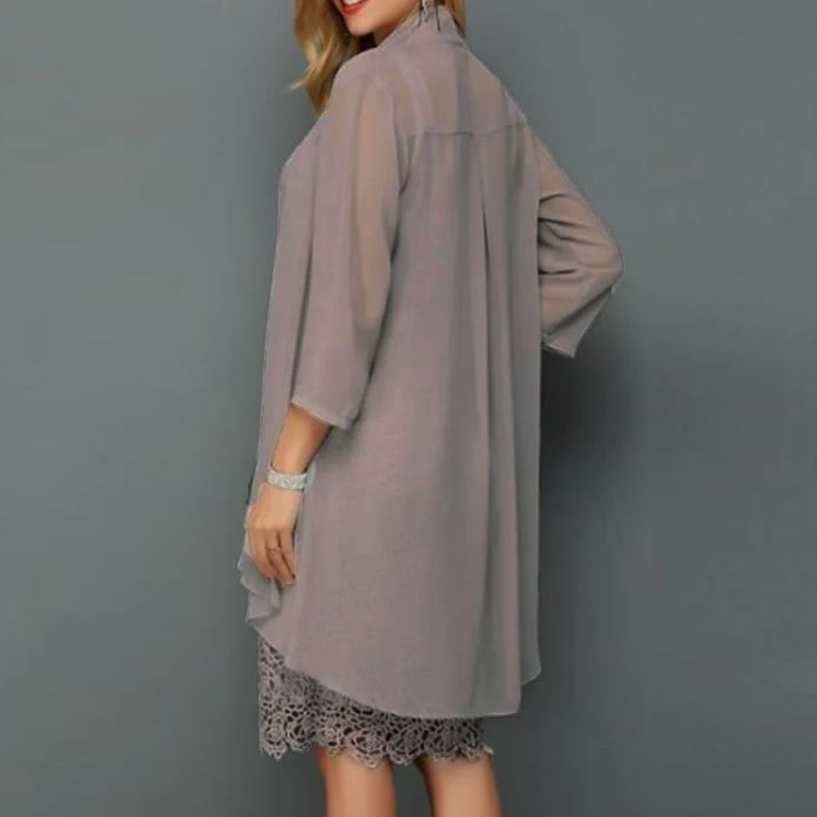 Women Summer Casual Dress Vacation Floral Chiffon Sleeveless Maxi Dress Two Piece Set Dress Cardigan