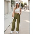 thumbnail image 6 of GIRUNS Cargo Pants For Women Wide Leg Pants Army Green XL Baggy Stretchy Streetwear Pants High Waisted Casual Streetwear With Pockets Pants For Women, 6 of 7