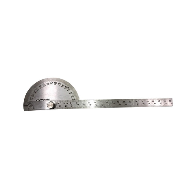 MasteelfCA Angle Protractor 180 Degree Rotation Angle Ruler Angle Finder Ruler Measure Tool