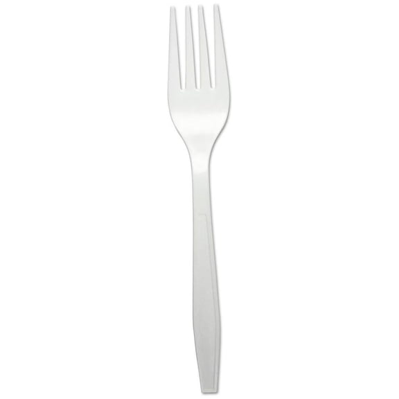BWKFORKHWPPWH Heavyweight Polypropylene Fork Cutlery - White (1000/Carton)