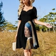thumbnail image 4 of Vestido de la Chica de la Perla, estilo coreano, para verano, para mujer., 4 of 7