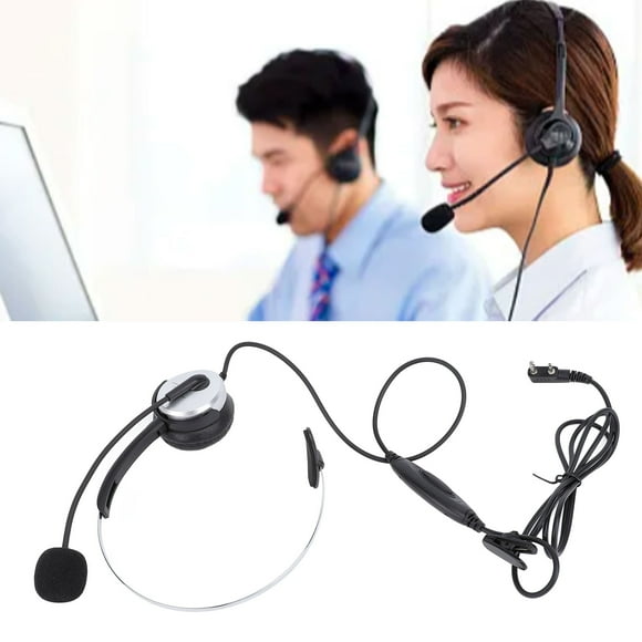 Auricular de un solo auricular, empuje para hablar cómodo aurel de radio 2 abds k head para juegos