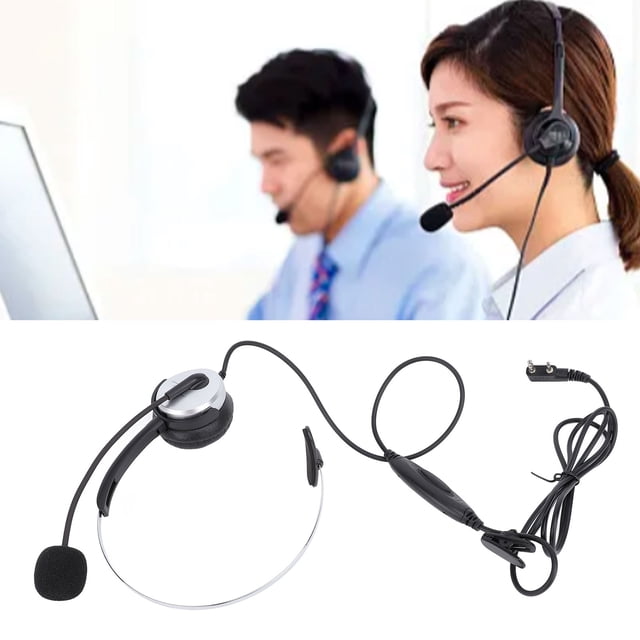 Auricular de un solo auricular, empuje para hablar cómodo aurel de radio 2 abds k head para juegos