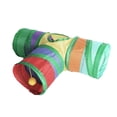 thumbnail image 3 of Bunny Tunnel Tube Juguetes interactivos plegables de 3 vías Resistente al desgarro Marco de metal completamente cerrado Escondite portátil para hacer Salvador Tubos de hámster, 3 of 10