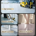 thumbnail image 4 of Epoxy Floor Paint, Epoxy Sand Floor Paint, High Gloss Marble Effect Coating for Concrete, Waterproof, Non-Slip, for Basement, Wood Floors, Garage, Outdoor ,Gray,3kg(96oz), 4 of 7