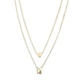 thumbnail image 2 of Neinkie Initiale Collier en Acier Inoxydable Lettre Script Nom Monogramme Pendentif pour les Femmes Cadeau (de l'Alphabet 26 A-Z), 2 of 7