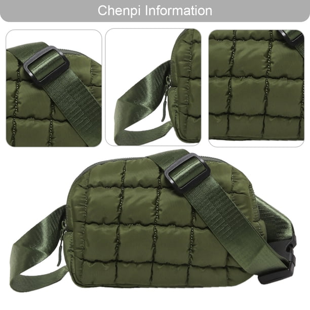 Bolso Bandolera Hinchado Pecho Acolchado Femenino Con Cierre para Mujer