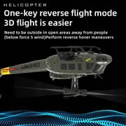 Bell UH-1 RC Helicopter 1/48 Scale - 6CH Brushless Motor, Auto Hover, 3D Stunt, 13min Flight, RTR with Remote