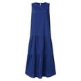 thumbnail image 3 of ZANZEA Womens Dresses Casual O-Neck Plain Sleeveless Maxi Dress, 3 of 9