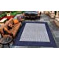 thumbnail image 3 of Couristan 10056500039055T 3 ft. 9 in. x 5 ft. 5 in. Recife Checkered Field Power Loomed Rectangle Area Rug - Ivory & Indigo, 3 of 10