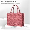 thumbnail image 3 of Large Capacity Tote Bag,Red Christmas HO Pattern Handbag Fashion Luxury Tote Bag,15.7"x13"x 5.1" Inches,Laptop Compatible, 3 of 6