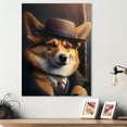 thumbnail image 2 of Designart Mafia Corgi Canvas Wall Art, 2 of 5