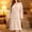 Beige, variant on Flannel Nightgowns for Women Long Sleeve Sleepshirts Round Neck Mid Length Winter Thicken Warm Nightdress Loungewear
