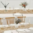 thumbnail image 4 of Steadline Elegant Pleated Gauze Table Runner For Wedding Decor - Rustic Party Tablecloth Dining Room Decoration Romantic Banquet Centerpiece Lightweight Material 90x180cm, 4 of 7