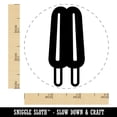 thumbnail image 2 of Double Ice Cream Bar Frozen Treat Popsicle Self-Inking Rubber Stamp Ink Stamper - Brown Ink - Small 3/4 Inch, 2 of 7