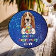 thumbnail image 3 of Autism Awareness Basset Hound Accept Understand Love Stained Glass Suncatcher Bassets Dog Breed Lovers Gifts Idea Window Hanging Sign Decor - 12003, 3 of 5