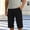 Black, variant on Men's Cargo Casual Pants Shorts Below Knee Length Summer Slim Fit Fashionable Straight Tube Loose Fit with Pocket
