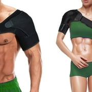 QiShi Shoulder Brace - Rotator Cuff Support - Left/Right Arm Stabilizer for Men and Women - Immobilizer for AC Joint and Labrum Tear Pain