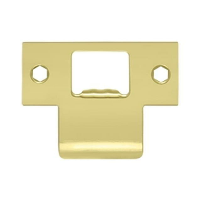 2.75 x 2 in. Extended T-Strike, Bright Brass - Solid Brass