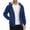 Navy, variant on Babcutegg Mens Full Zip Fleece Hoodie Sherpa Lined Long Sleeve Warm Fall Winter Sweatshirt with Pockets Size 3XL