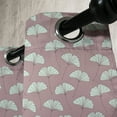 thumbnail image 3 of Ambesonne Botanical Grommet Curtain, Ginkgo Leaves Retro, 50" x 72", Mauve Taupe Mint Green, 3 of 6