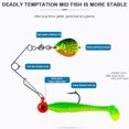 thumbnail image 4 of Kit señuelos pesca blandos Hugtrwg 5 uds con anzuelo Cabeza Plomada Metal y Cuchara giratoria, 4 of 9