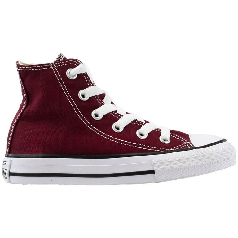 Converse All Star Hi Top Burgundy Kids Youth Shoes Walmart
