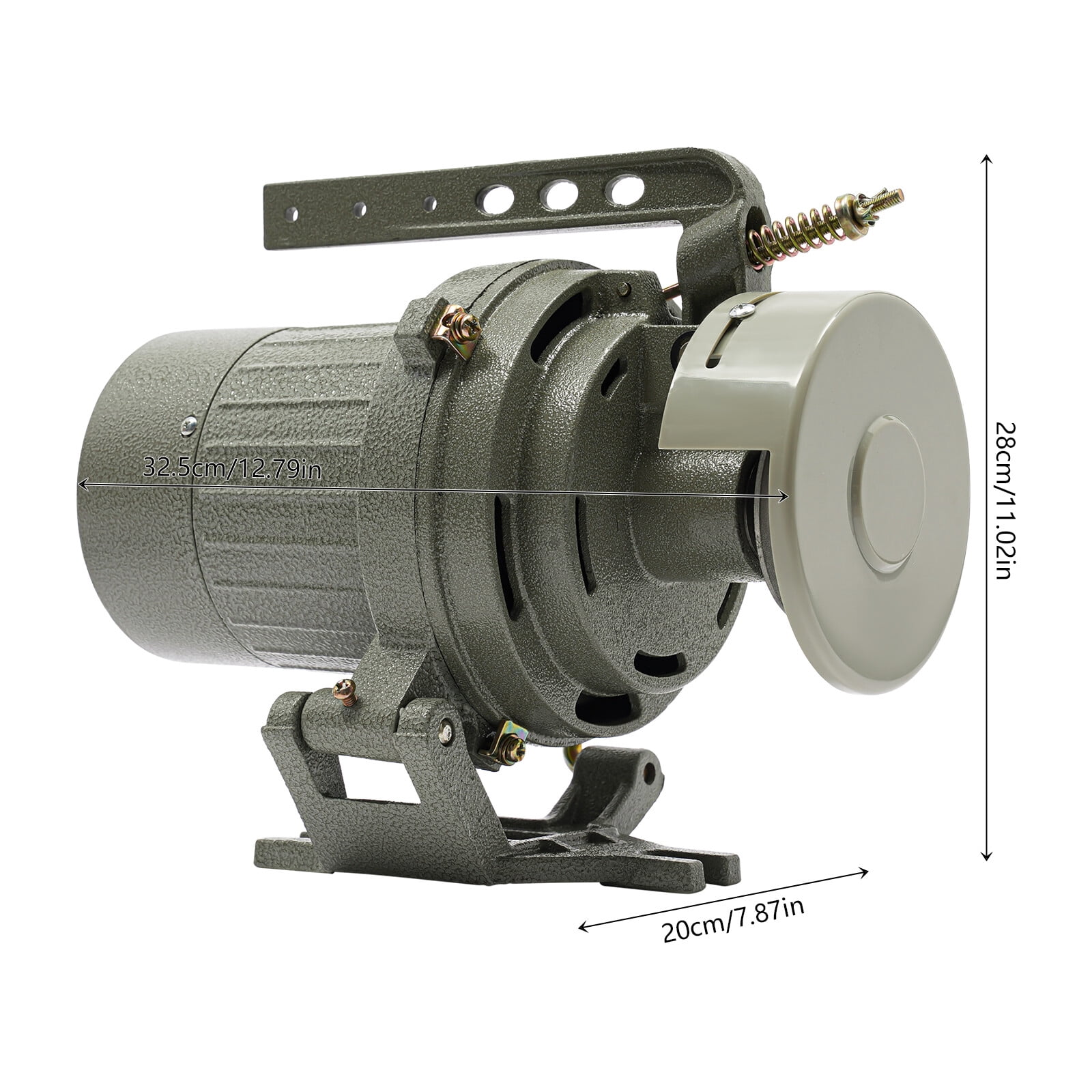 Clutch Motor For Industrial Sewing Machines 110V 400W 3450RPM with Belt Guard