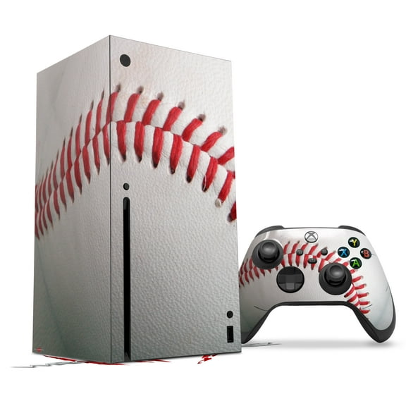 WraptorSkinz Skin Wrap compatible with the 2020 XBOX Series X Console and Controller Baseball (XBOX NOT INCLUDED)