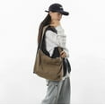 thumbnail image 5 of Canvas Tote Bag for Women with Pockets Cute Small Crossbody Bag Purses Handbag for Work Beach Tote Bag, 5 of 6