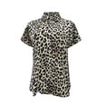 thumbnail image 1 of Ropa Playa Ocean Pacific para Mujer Blusa Camisera Botones Manga Corta Animal Print Multicolor Talla M, 1 of 4