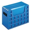 Desktop File With Hanging Folders, Letter Size, 6" Long, Blue