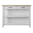 thumbnail image 7 of Twin Star Home 48" Modern Farmhouse Kitchen Island, White, 7 of 7