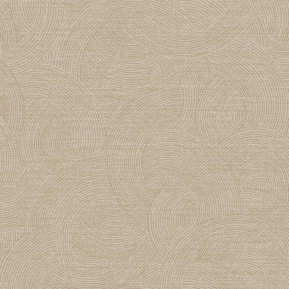 Chesapeake Harrison Taupe Swirling Geometric Wallpaper