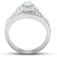 thumbnail image 3 of Empire Jewelry 1 Ct Round Cut Moissanite Rings for Her - 14K White Gold Plated Solitaire Rings - Engagement Wedding Moissanite Jewellery for Women's - Daily Wear Moissanite Forever Rings, 3 of 3