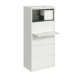 thumbnail image 4 of Hirsh 30 Inch Wide 5 Drawer Metal Lateral File Cabinet for Home and Office, Holds Letter, Legal and A4 Hanging Folders, White, 4 of 5