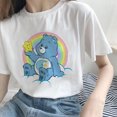 thumbnail image 2 of Bear Print Punk Round Neck Short Sleeve Ladies T-shirtpangjing, 2 of 4