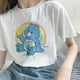 thumbnail image 2 of Bear Print Punk Round Neck Short Sleeve Ladies T-shirtpangjing, 2 of 4