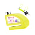 thumbnail image 3 of Bloqueo de disco con alarma Bloqueo de freno de disco Universal de alta resistencia con cable recordatorio Bloqueo de seguridad Protección contra Amarillo, 3 of 8