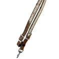 thumbnail image 2 of Showman Hair-on Cowhide Leather Roping Reins w/ Whipstitch, 2 of 4