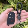 thumbnail image 3 of Funda protectora de silicona para llave de coche, para Jeep Grand Cherokee Compass Dodge Charger Chrysler 200 300 300C, llavero, piezas de automóvil, 3 of 5