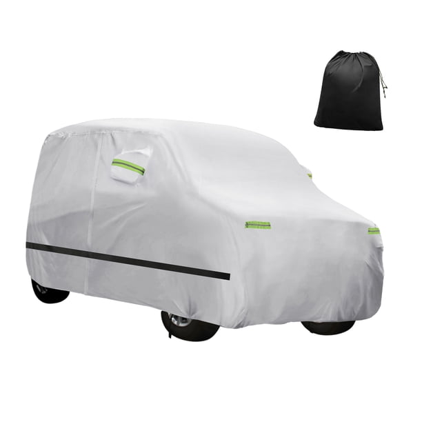 Cubierta de automóvil impermeable Unique Bargains con hebilla a prueba de viento para Nissan Sakura Dayz tono plateado