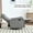 Gray, variant on Heat Massage Swivel Rocker Recliner Chair, Manual 155° Recline, 360° Rotation, Compact Space-Saving, Polyester Fabric, Living Room, Gray