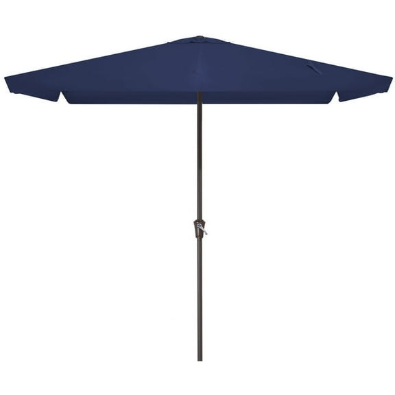 8*10ft Rectangular Patio Market Umbrella with Sagging Edge,UV Risistance,Crank & Tilt