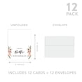 thumbnail image 5 of Koyal Wholesale Wedding Day Gift Cards Set with Envelopes Set of 12, Nude Florals, 5 of 5