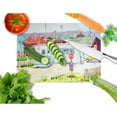 thumbnail image 2 of Seafood Shack for fresh shrimp Glass Cutting Board Large, 2 of 2